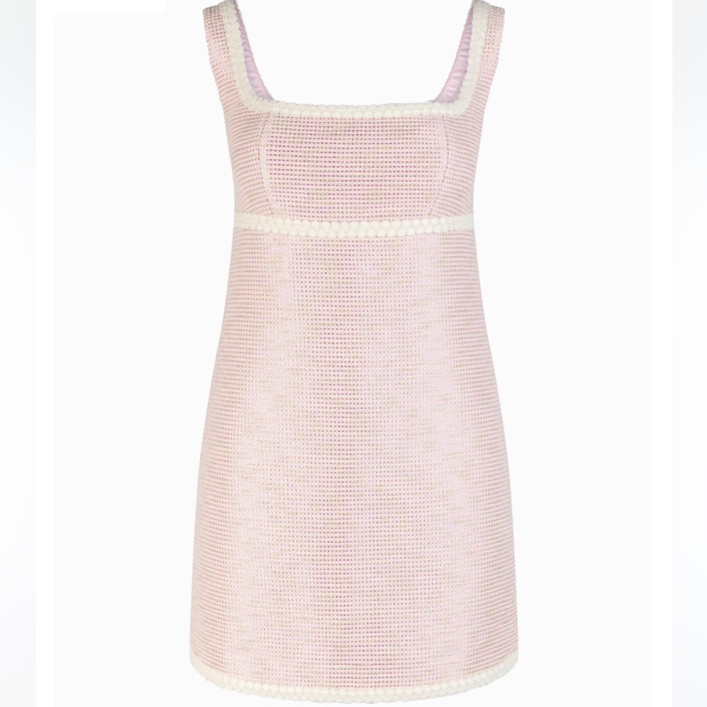Tweed Mini Pink Dress